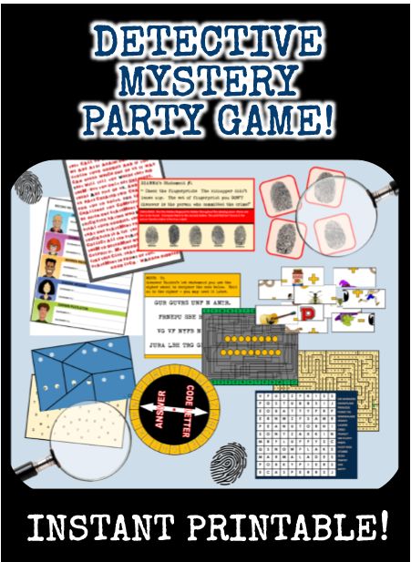 Mystery Games For Kids, Beach Party Games, Princess Party Games, Secret Agent Party, Backyard Party Games, Detective Party, Mystery Party Game, Engagement Party Games, Dinner Party Games