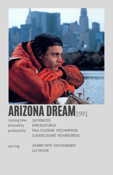 ARIZONA DREAM JOHNNY DEPP LILI TAYLOR ALTERNATIVE POLAROID FILM POSTER Johnny Depp Movies Posters, Arizona Dream Johnny Depp, Johnny Depp Movies List, Polaroid Film Poster, Johnny Depp Poster, Lili Taylor, جوني ديب, Movies To Watch Teenagers, Movie Hacks