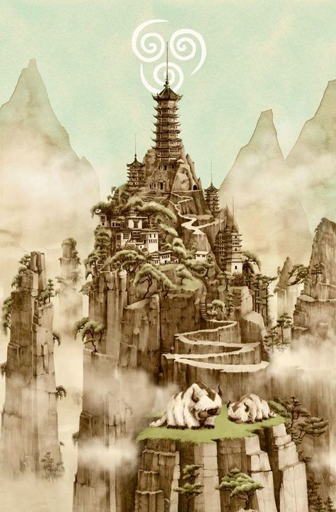 Avatar The Last Airbender Background Art, Avatar The Last Airbender Air Temple, Avatar The Last Airbender Astethic, Avatar The Last Air Bender Aesthetic, Avatar The Last Airbender Landscape, Avatar The Last Air Bender Wallpaper, Avatar The Last Airbender Background, Atla Backgrounds, Atla Scenery