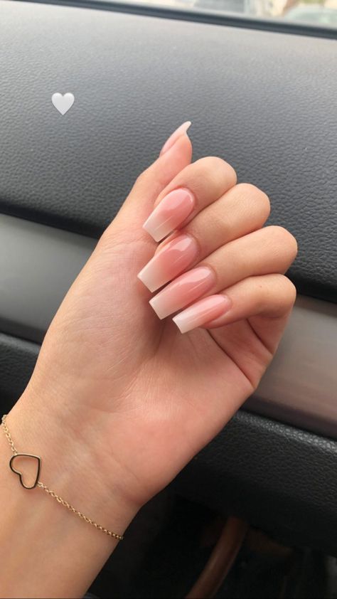 Basic Natural Nails, Nail Asthetic, April Nails, Cow Nails, Acrylic Toe Nails, Hello Nails, Edgy Nails, French Tip Acrylic Nails, Casual Nails