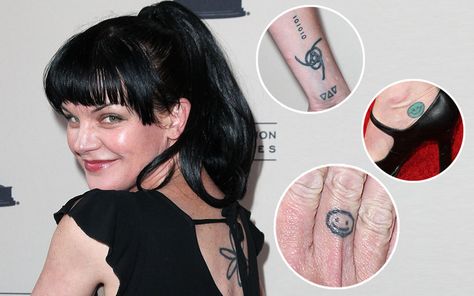 Pauley Perette, Ncis Abby, Abby Sciuto, S Tattoos, Pauley Perrette, Real Tattoo, Cross Tattoo, Back Tattoos, S Tattoo