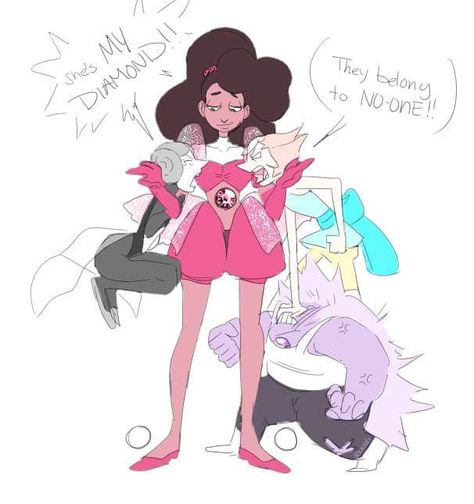 Stevonnie Comic, Funny Cartoons Drawings, Cookie Cat, Steven Uni, Pearl Steven Universe, Steven Universe Au, Pearl Steven, Steven Universe Drawing, Steven Universe Memes