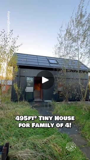 Tiny House For Family Of 4, Tiny House For Family, Tiny House Family, Family Of 4, Starter Home, 2 Kids, Tiny Living, Small Space Living, Dream Big