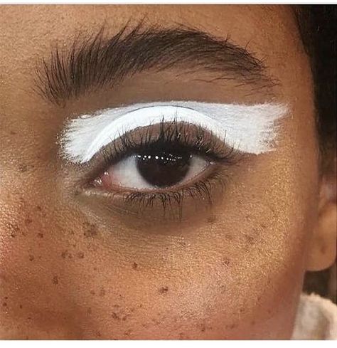 Eyebrows, Makeup, White, Make Up