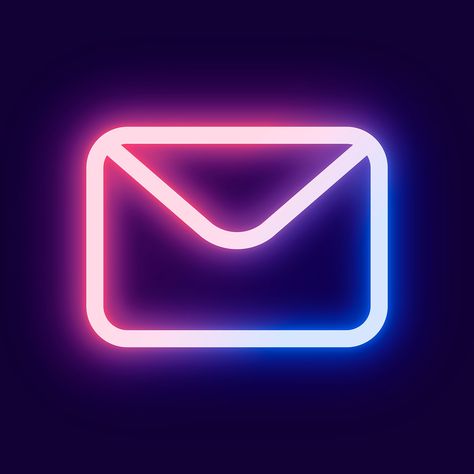 Email social media icon psd in pink neon style | free image by rawpixel.com / Ning Neon App Icons, Camera Clip Art, Icona Ios, Social Media Icons Vector, Email Icon, Mail Icon, Neon Style, Mobile Icon, Bubbles Wallpaper