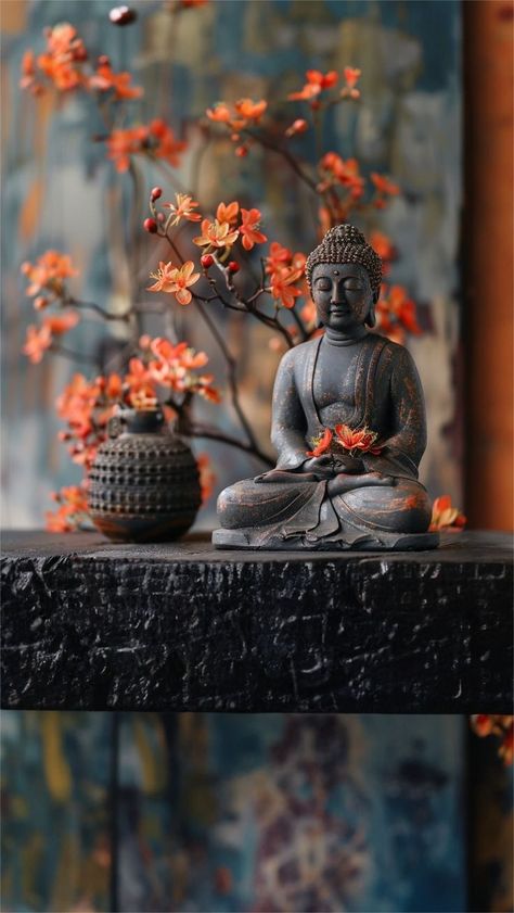 Buddha Pictures Wallpaper, Buddha's Wallpaper, Buddha Aesthetic Wallpaper, Buddha Aesthetic, Buddhism Aesthetic, Buda Wallpaper, Buddha Background, Buddha Wallpaper Iphone, Black Flowers Wallpaper