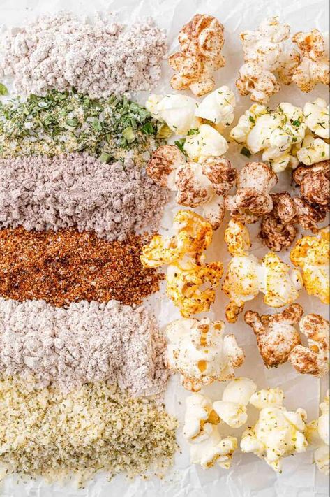 DIY Popcorn Seasoning: 6 Flavors, Easy & Tasty - NewsBreak Popcorn Spice Recipes, Sweet Seasoning Mixes, Sweet And Salty Popcorn Mix Recipes, Popcorn Salt Recipe Homemade, Savory Popcorn Seasoning, Popcorn Seasoning Recipes Diy, Savory Popcorn Recipes, Ranch Popcorn Seasoning, Diy Popcorn Seasoning