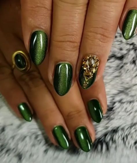 # Green Cateye Nails Cateye Green Nails, Olive Cat Eye Nails, Teal Cat Eye Nails, Green Cateye Nail, Green Velvet Nails, Green Cats Eye Nails, Metallic Green Nails, Green Metallic Nails, Cat Eye Nails Green