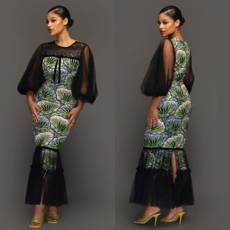 Soie Wax Model, Latest Ankara Dress Designs, Ankara Dress Designs Chic, Dresses To Sew, Good Dresses, Attached Sleeves, Ankara Dress Designs, African Fabric Dress, Long African Dresses