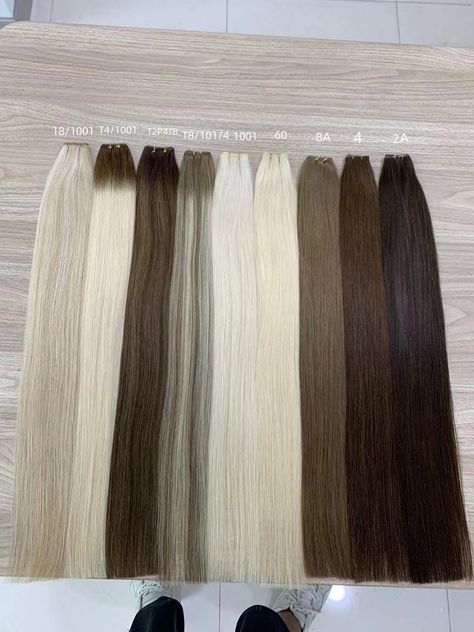 Hair factory directly provide all types of hair extensions, including tape hair, clip hair, tip hair, nano, micro ring… etc. Please contact me if any inquiry. Thank you Whatsapp/iMessage +8618561704737 #hair #hairextensions #celebrityhair #weft #frontal #clipin #tapein #halo #besthair #1 #extensions #hairextensions #besthairextensions #losangeles #stylist #hairtips Hair Extension Length Chart, Luxury Hair Extensions Branding, Hair Extension Length Chart Bellami, Weft Hair Extensions Balayage, All Types Of Hair, Luxury Hair Extensions, Hair Extension Brands, Types Of Hair Extensions, Types Of Hair