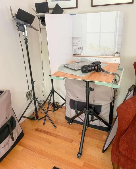 A view of my set up for taking photos from Replica Surfaces Studio. Replica Surfaces, Italian Almond Cookies, Surface Studio, Cookie Making, Baker Photography, Spring Cookies, Taking Photos, Homemade Treats, Food Stuff