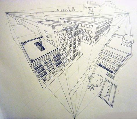 Perspective Architecture, 3 Point Perspective, Three Point Perspective, Perspective Sketch, Shadow Drawing, Drawing Architecture, Perspective Drawing Architecture, Perspective Drawing Lessons, One Point Perspective