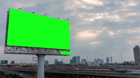 Advertising Billboard, Green Screen, Videos Design, Stock Video, Stock Footage, Screen, Green, Quick Saves, Design