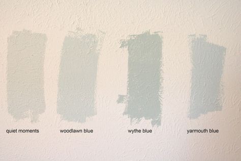 benjamin moore quiet moments | and Benjamin Moore HC-150: Yarmouth Blue Home Gallery Design, Gallery Design Ideas, Quiet Moments Benjamin Moore, Woodlawn Blue, Wythe Blue, Bedroom Remodeling, Guest Bedroom Remodel, Kids Bedroom Remodel, Small Bedroom Remodel