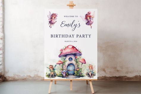 Enchanted Forest Party, Fairy Baby Showers, Fairy Baby, Forest Party, Birthday Welcome Sign, Graphic Design Images, Garden Party Decorations, Girl Birthday Decorations, Chocolate Bar Wrappers