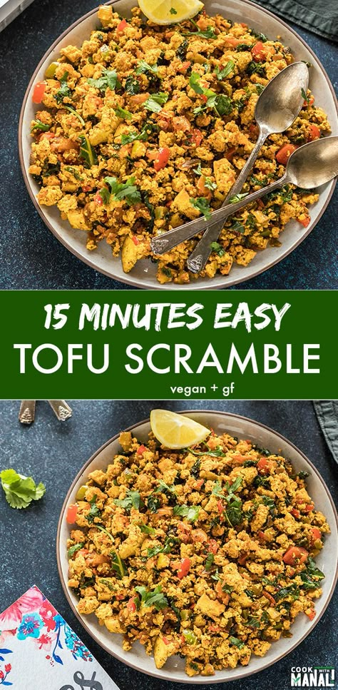 Tofu Scramble Vegan, Scrambled Tofu Recipe, Clean Eating Vegetarian, Breakfast Vegan, Tofu Scramble, Vegan Mexican, Breakfast Of Champions, Tofu Recipes, Healthy Eating Recipes