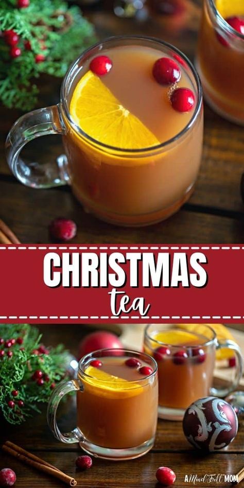 Spiced with cloves and cinnamon and rounded out with a combination of fruit juices, this recipe for Homemade Christmas Tea is a festive warming beverage that is perfect for the holidays.