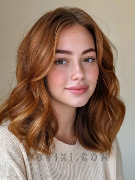 33 Caramel Hair Color Ideas Featuring Honey Golden Highlights and Chocolate Tones Gingerbread Hair Color, Light Skin Hair Color, Hair Color For Olive Skin Tone, Olive Skin Tone Hair Color, Hazel Eyes Hair Color, Hair Color For Green Eyes, Hair Color For Warm Skin Tones, Caramel Hair Color Ideas, Golden Hair Color