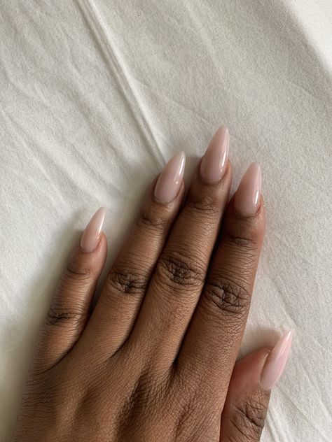 Black Women Almond Nails, Acrylic Nails For Darker Skin Tones, Different Nail Shapes On One Hand, Nails Dark Skin Tone, Almond Nails Dark Skin, Nude Nails Dark Skin Tone, Morocco Nails, Acrylic Nails Black Women, Nails Dark Skin