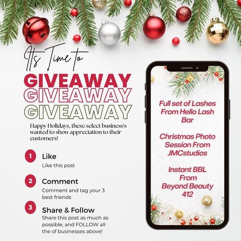 Christmas Giveaway Ideas For Business, Giveaway Ideas Instagram Design, Giveaway Post Ideas, Christmas Giveaway Ideas, Nail Advertising, Product Posters, Giveaway Ideas, Giveaway Post, Christmas Giveaway