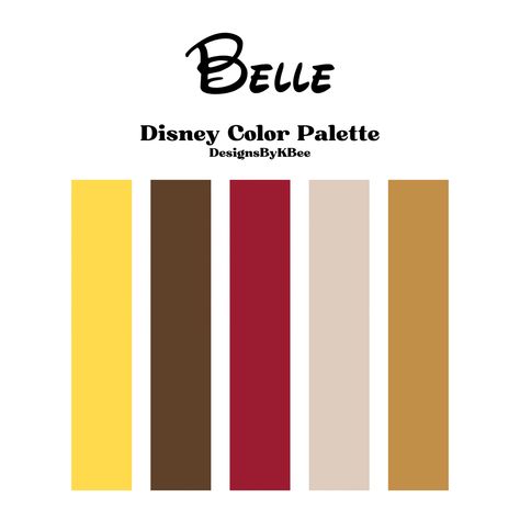 Disney Color Combos, Beauty And The Beast Colour Palette, Belle Color Palette, Beauty And The Beast Wedding Color Palette, Disney Colors Palette, Disney Colour Palette, Beauty And The Beast Color Pallet, Disney Character Color Schemes, Princess Color Palette