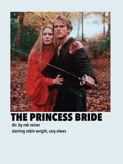 minimalist movie poster 80s Movies Polaroid Poster, The Princess Bride Movie Poster, Movie Cards Wall, The Princess Bride Art, Movie Posters Polaroid, Princess Bride Wallpaper, Movie Polaroid Posters, The Princess Bride Poster, Minimalistic Movie Posters