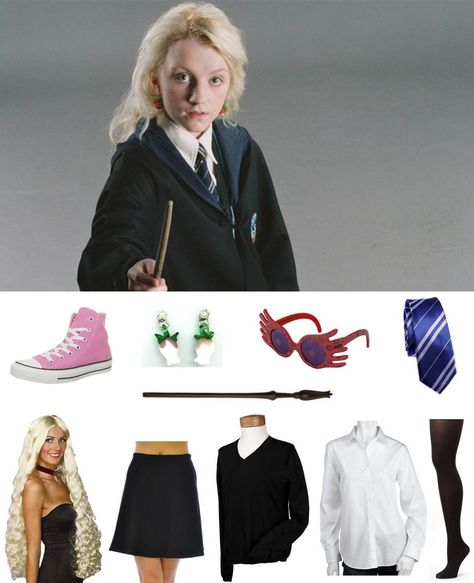 Luna Lovegood Diy Costume, Luna Lovegood Halloween Costume, Harry Potter Kids Costume, Luna Lovegood Cosplay, Harry Potter Dress Up, The Quibbler, Luna Lovegood Costume, Yoga Studio Design Ideas, Harry Potter Dress