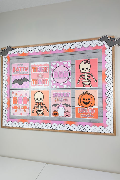 Decorate your bulletin board for Halloween and October with these cute editable posters! This bulletin board idea or classroom display is a great way to decorate your classroom. The printable posters have cute ghosts, skeletons, pumpkins and more. Halloween Posters, Posters Classroom, Halloween Classroom, Cute Ghosts, Classroom Display, Bulletin Board Decor, Printable Posters, Board Decoration, Halloween Poster