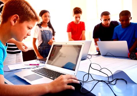 While phones and tablets have become the go-to computing devices for many students, the laptop still has an important role to play. Kids Coding, Safety Checklist, Stem Classes, Coding Class, Student Laptop, Stem Programs, Coding School, School Computers, Camping Birthday Party