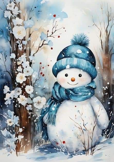 Snowman Drawings, Snowman Drawing, Blue Snowman, Snowmen Pictures, Snowman Images, Snow Men, Printable Snowman, Xmas Pictures, Merry Christmas Wallpaper