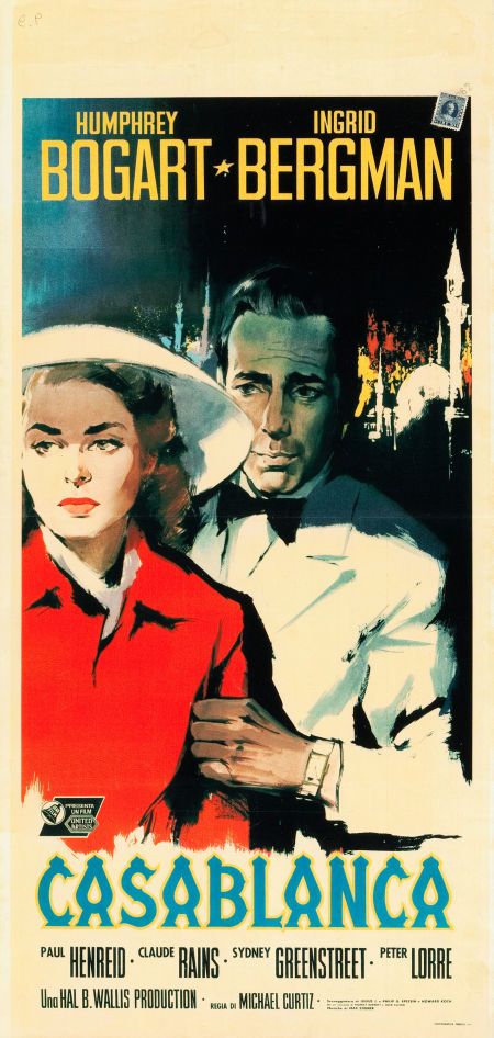 Casablanca Movie, Casablanca 1942, Old Movie Poster, Old Film Posters, Classic Films Posters, Classic Film Stars, Old Movie Posters, Film Vintage, Film Posters Art