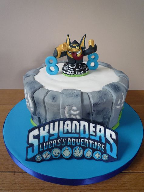 skylanders birthday cakes - Google Search Skylanders Birthday Cake, Skylanders Cake, Skylanders Birthday Party, Skylanders Birthday, Skylanders Party, Happy Birthday Cake Pictures, Birthday Cake Pictures, Cake Pictures, Cool Birthday Cakes