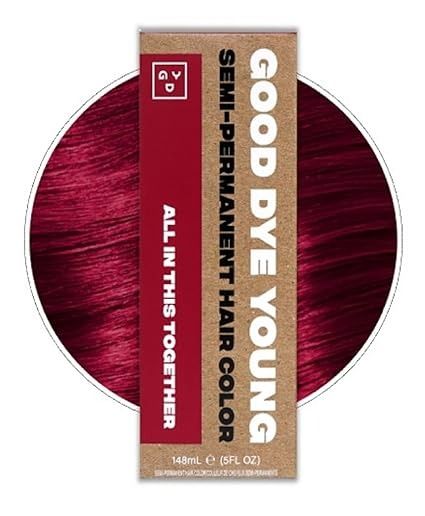 Amazon.com : Good Dye Young Semi Permanent Red Hair Dye (All In This Together) – UV Protective Temporary Hair Color Lasts 15-24+ Washes – Conditioning Burgundy Hair Dye : Beauty & Personal Care Permanent Red Hair Dye, Burgundy Hair Dye, Red Hair Dye, Good Dye Young, Dyed Red Hair, Spring Red, Temporary Hair Color, Burgundy Hair, Hair Makeover