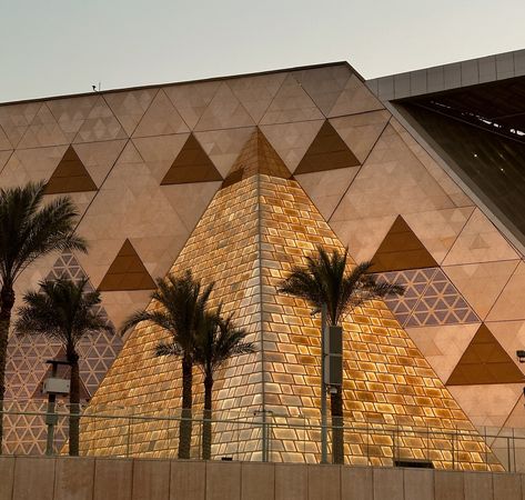 https://www.archdaily.com/1015023/exploring-the-grand-egyptian-museum-through-photography-bridging-past-and-present-in-cairo/6604702eac596f0cf43c39fa-exploring-the-grand-egyptian-museum-through-photography-bridging-past-and-present-in-cairo-photo Egypt Poster Design, Grand Egyptian Museum, Egypt Poster, Egypt Museum, World Photography Day, Egyptian Museum, Ancient Egypt History, Rooftop Design, Rose Gold Wallpaper