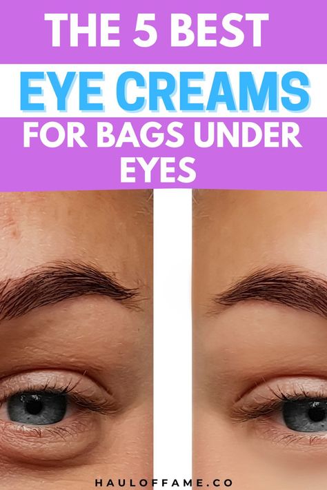 We've worked hard to research and due diligence all the best eye creams around to bring you 5 best eye creams that actually work! Whether you're on the hunt for an eye cream for dark circles, wrinkles, puffiness, diy eye cream, for your 20s, 30s, 40s, or even over 50, bags under eyes, or anti aging we've got the absolute elite right here including drugstore and high end too! Your under eye area will be looking refreshed and alive again in no time! Eye Bag Cream, Best Under Eye Cream, Puffy Eyes Remedy, Bags Under Eyes, Diy Eye Cream, Eye Firming, Firming Eye Cream, Eye Cream For Dark Circles, Under Eye Puffiness