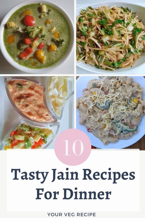 Need something fancy for dinner? These 10 tasty Jain Recipes for dinner are all you need. That's right these are no onion and no garlic jain recipes both local like Jain Dabeli, Jain Pav Bhaji, Jain Vada Pav and international like pasta's, mexican rice and thai curries. Check them out now!  #JainRecipes #NoOnionNoGarlic #JainFood #JainFoodie #JainPavbhaji #JainDabeli #JainPasta #JainThaiGreenCurry #JainParatha #JainSandwich Jain International Recipes, Jain Pasta Recipes, Jain Pav Bhaji Recipe, Jain Mexican Recipes, Jain Dinner Recipe, Jain Breakfast Recipes, Jain Recipes Paryushan, No Onion No Garlic Recipes Vegetarian, Jain Food Recipe Indian