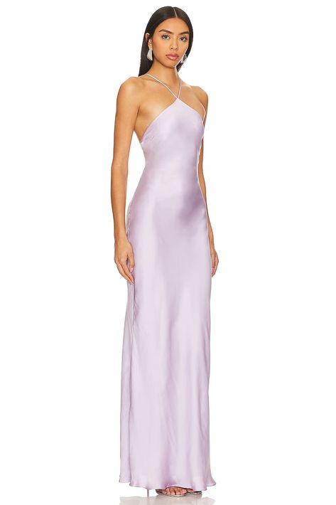 Line & Dot Kira Maxi Dress in Lilac | REVOLVE Halter Formal Dresses, Glamorous Prom Dress, Meshki Prom Dress, Revolve Formal Dress, Formal Dresses Lilac, Purple Pink Prom Dress, Maxi Formal Dress Classy, Timeless Formal Dress, Purple Clothes Outfits