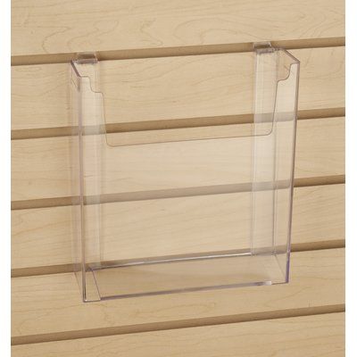 Econoco Literature Holder Slatwall Basket Slatwall Basket, Info Wall, Office Mailboxes, Slat Wall Display, Garage Wall Storage, Slatwall Accessories, Wire Shelving Units, Pegboard Accessories, Brochure Holders