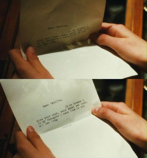 "Dear Cecilia..." Atonement Quotes, Atonement 2007, Atonement Movie, Joe Wright, Addams Family Values, A Single Man, Jump Street, 13 Going On 30, 21 Jump Street