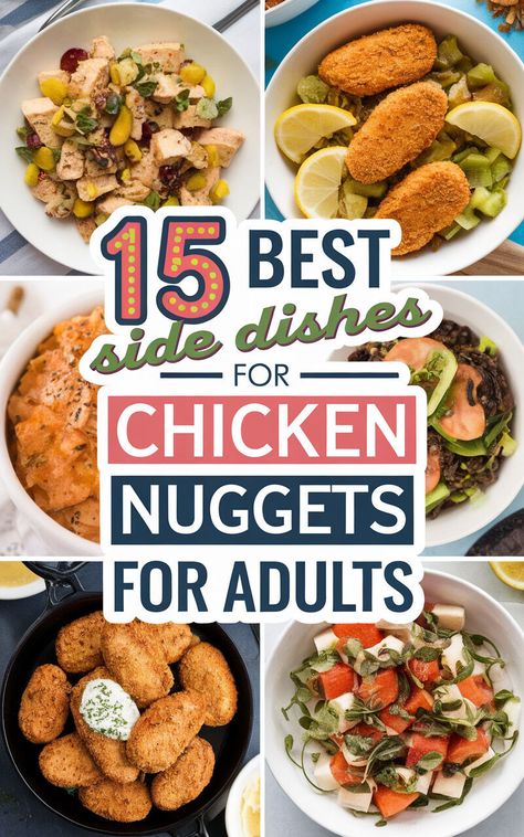 Spice up your chicken nugget spread with these delicious and easy-to-make side dishes! 🔥🍽️ #partyideas #foodgoals Chicken Nuggets And Sides, Sides For Chicken Nuggets, Sides With Chicken, Chicken Taco Salad Recipe, Broccoli Cheddar Bites, Butternut Squash Pasta Sauce, Crispy Parmesan Potatoes, Sides For Chicken, Chicken Taco Salad