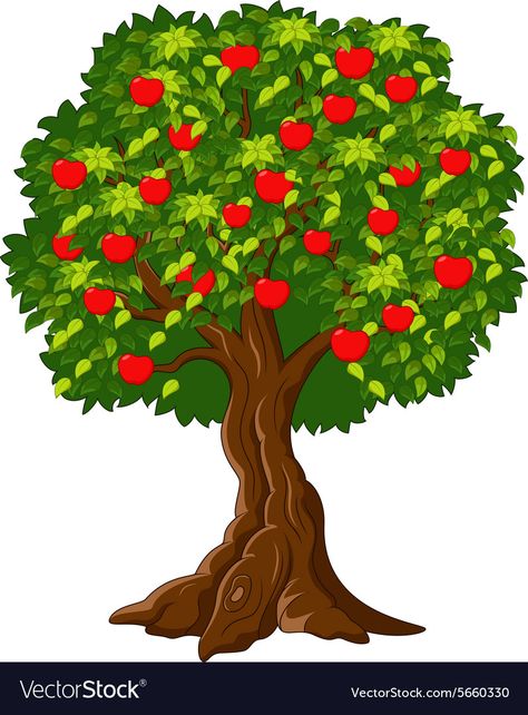 Green Apple Tree, Marsha And The Bear, Tree Vector, Cartoon House, Tree Images, Farm Theme, Cartoon Background, Tree Drawing, Art Drawings For Kids