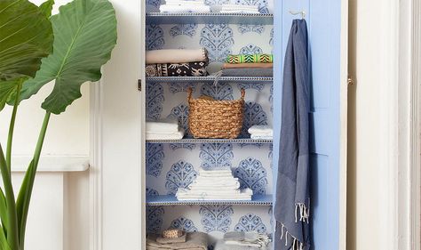 Linen closet makeover