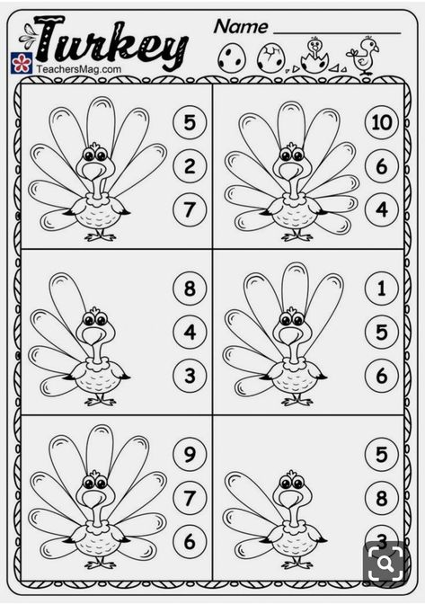 Thanksgiving Counting Activities Preschool, Kids Thanksgiving Worksheets, Turkey Math Preschool, Free Kindergarten Thanksgiving Printables, Turkey Math Craft, Turkey Counting Preschool, Thanksgiving Counting Preschool, November Preschool Worksheets, Thanksgiving Preschool Worksheets Free