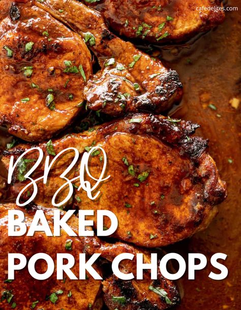 Ideas For Pork Chops Easy Recipes, Bbq Pork Chops In The Oven, Best Bbq Pork Chops, Barbecue Pork Chop Recipes, Pork Chop Recipes Bbq Oven, Baked Pork Loin Chops Boneless, Easy Oven Pork Chop Recipes, Pork Chops With Baked Beans, Breakfast Pork Chops Recipes