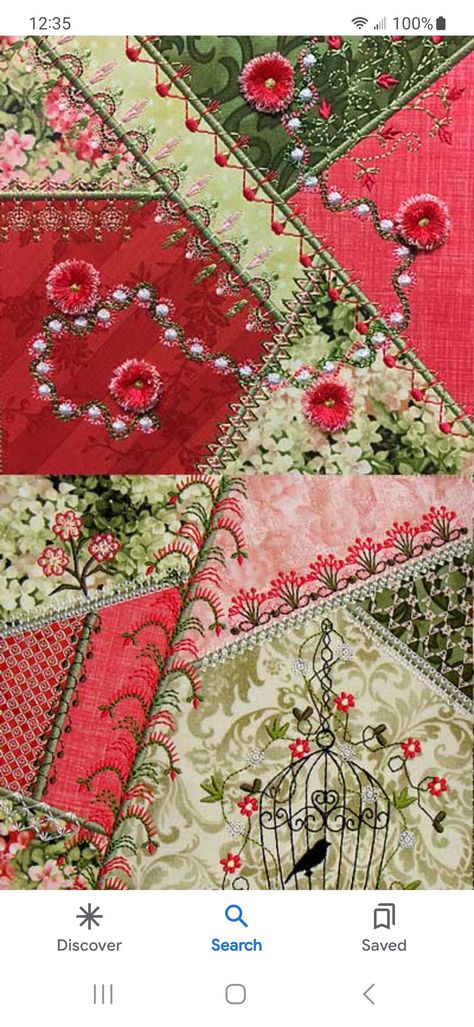 Victorian Quilt Patterns, Victorian Patchwork, Christmas Crazy Quilt, Quilting Samples, Ar Art, Victorian Quilts, Quilt Stitches, Quilt Embroidery, Crazy Quilts Patterns