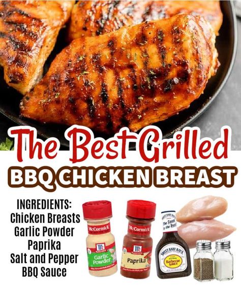 Bbq Sauce Chicken Breast, Chicken Breast Sandwich Recipes, Bbq Chicken Tenders, Grilled Bbq Chicken Breast, Bbq Chicken Breast Recipe, Bbq Grilled Chicken Recipes, Chicken Breast Sandwich, Grilled Dinner Recipes, Best Bbq Chicken