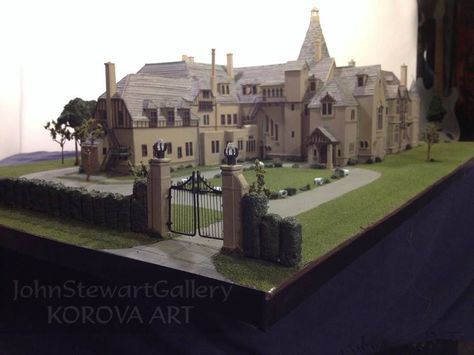 Collinwood model Seaview Terrace, The Breakers, Dark Shadows, Summer Cottage, French Chateau, Miniature Houses, Architecture Model, 16th Century, Rhode Island