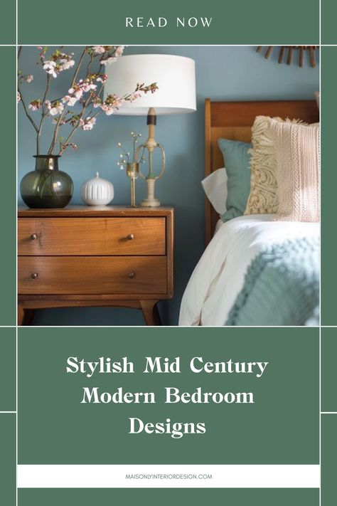 Transform your bedroom into a stunning mid century modern retreat! Explore essential tips and techniques for creating a stylish and comfortable mid century modern bedroom that highlights iconic designs and colors. Focus on key elements such as minimalist furniture, abstract art, and warm wood tones to achieve that sophisticated feel. Discover how to enhance your space with vintage accessories, geometric patterns, and trendy fixtures. This guide will help you create a vibrant sanctuary that showcases timeless elegance and modern flair. Mid Century Modern Bedroom Wallpaper, Bedroom Furniture Ideas Modern, Midcentury Modern Bedroom Decor Ideas, Mid Century Style Bedroom, Mid Century Modern Bedroom Design, Mid Century Modern Bedroom Decor, Vintage Bedroom Furniture, Mid Century Bedroom, Minimalist Bed