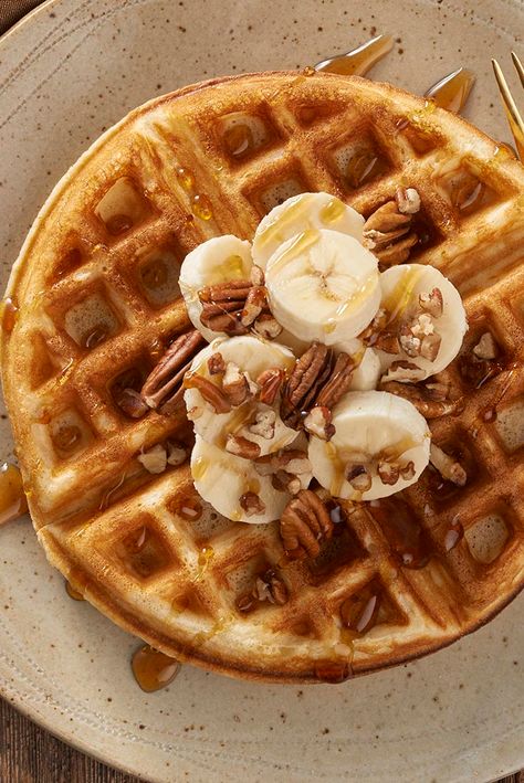 King Arthur Waffle Recipe, Waffle Recipe Without Eggs, Yeast Waffle Recipe, Yeast Waffles, Belgian Waffle Recipe, Yeasted Waffles, Belgian Waffles Recipe, Recipes With Yeast, Mexican Breakfast Recipes