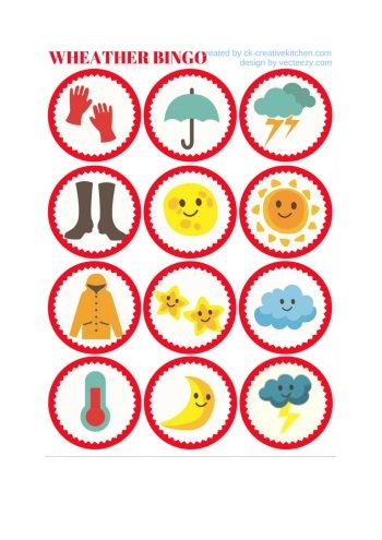 WEATHER - #BINGO CARD FREE PRINTABLES Weather Bingo Free Printable, Bingo Free Printable, Special Education Worksheets, Custom Bingo Cards, Match Games, Education Worksheets, Teaching Games, Free Printable Bingo Cards, Health Lesson Plans